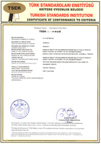 zoduo TSEK Belgesi